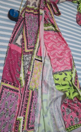 Vestido largo estampado One Size