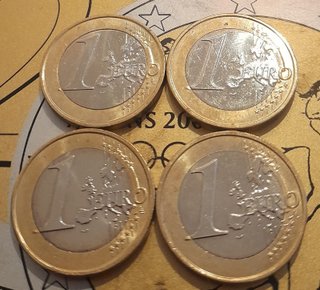 4 Monete 1 Euro Monaco 2021-24