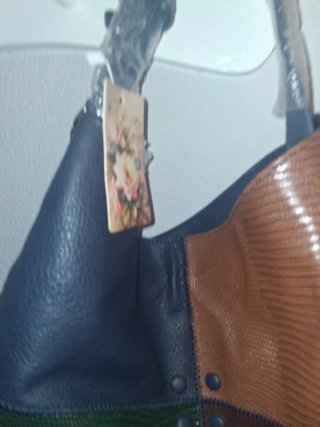 Bolso Mujer Azul y Rojo y verde