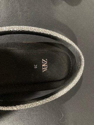 Sandalias Zara Talla 38 Brillantes