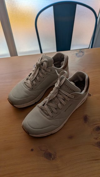 Zapatillas Skechers Uno Beige