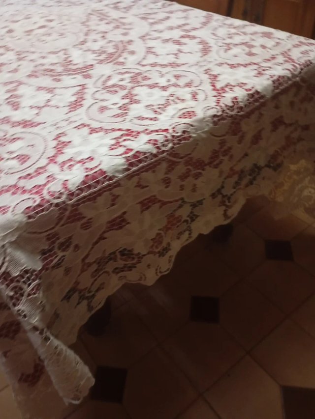 Mantelería Veneciana Encaje de Aguja artesanal