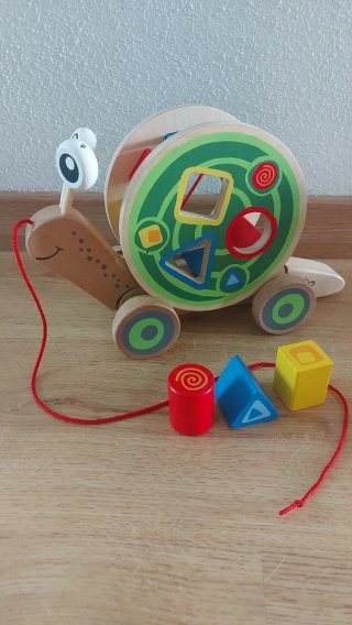 Gato de arrastre Hape de madera