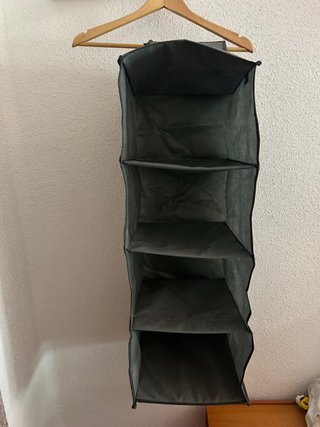 Organizador de tela para armario gris