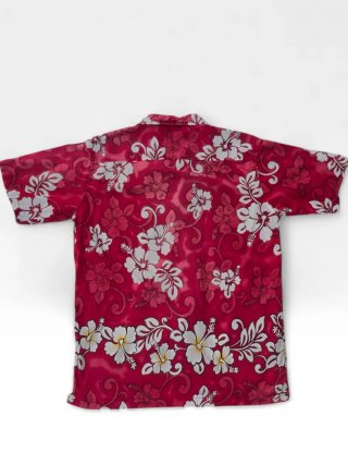 Camicia uomo STS by Santostefano floreale rossa