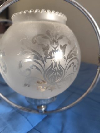 Lámpara colgante antigua de cristal
