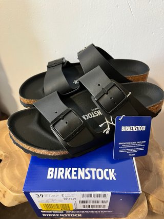 Sandalias Birkenstock Negro nuevas 39