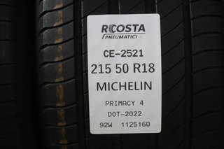 2 Gomme Michelin 215 50 R18 92W Primacy 4