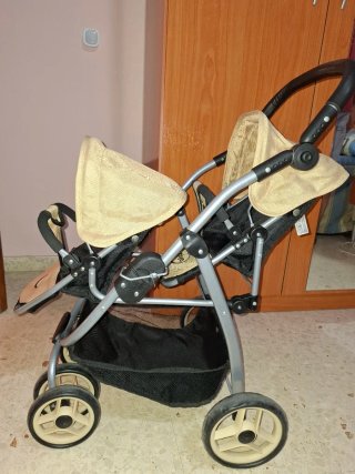 Carrito gemelar muñecas MIYO