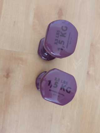 Set de pesas moradas 1.5 kg