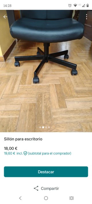 Sillón de oficina negro