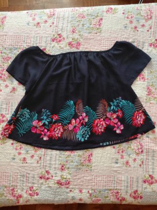 Blusa Stradivarius floral