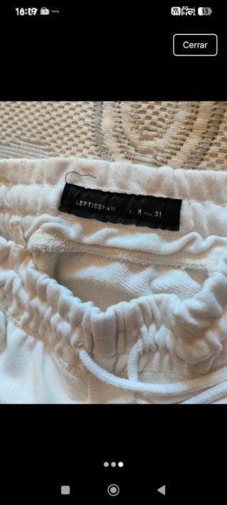 Pantalón corto Lefties blanco hombre