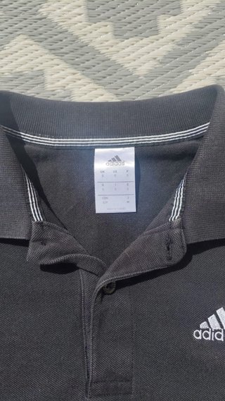 Polo Adidas Talla S Gris