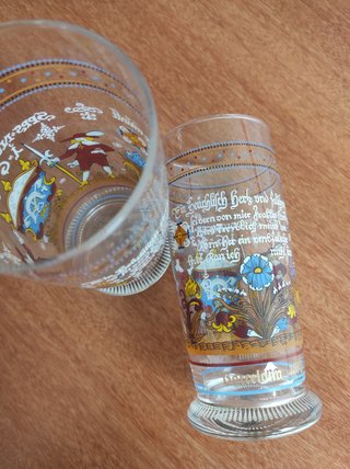Confezione da 2 Bicchieri da Birra Vintage Damm