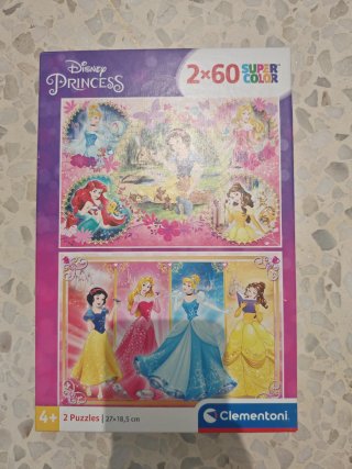 Puzzle Princesas Disney 2x60 piezas