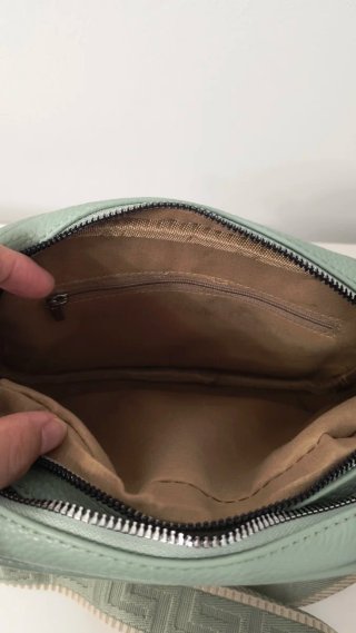 Bolso bandolera mujer verde claro
