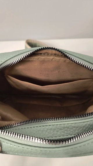 Bolso bandolera mujer verde claro