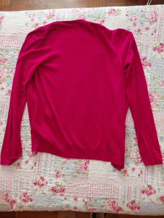 Chaqueta de punto Stradivarius rosa fucsia