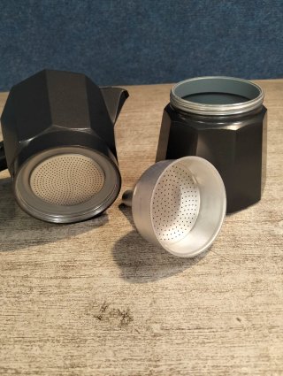 Monix Vitro Noir Cafetera Italiana Apta para Vitro