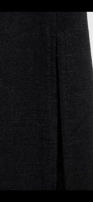 Mango Vestito Monospalla Lino Nero XS