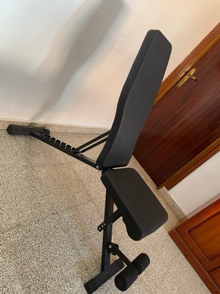 Banco de pesas plegable negro