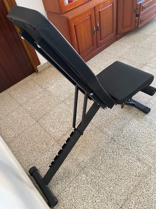 Banco de pesas plegable negro