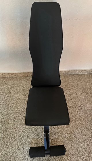 Banco de pesas plegable negro