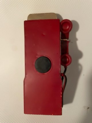 Hucha Reloj Teléfono Rojo Vintage