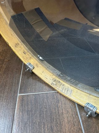 Bombo de batería + funda + soporte tom