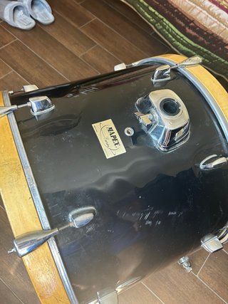 Bombo de batería + funda + soporte tom