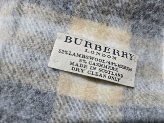 Bufanda Burberry Cuadros Gris Beige