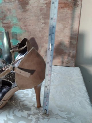 Zapatos de fiesta beige talla 37