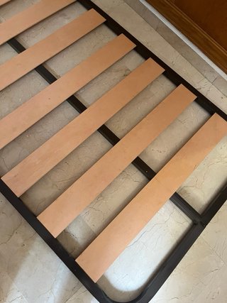 Somier de láminas 90x190 madera  colchon regalo