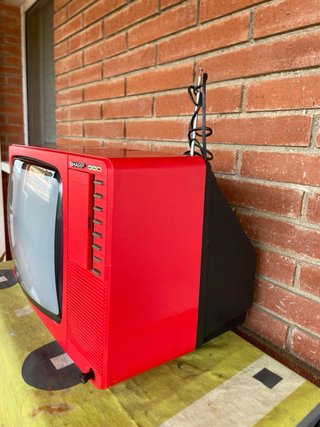 Televisor Vintage ELBE Rojo
