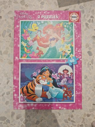 2 Puzzles Disney Princess Educa