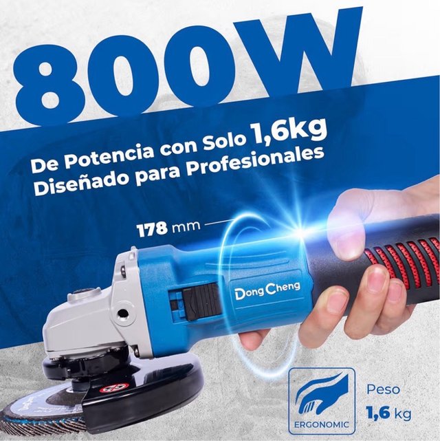 Amoladora Angular Dong Cheng 800W 125mm