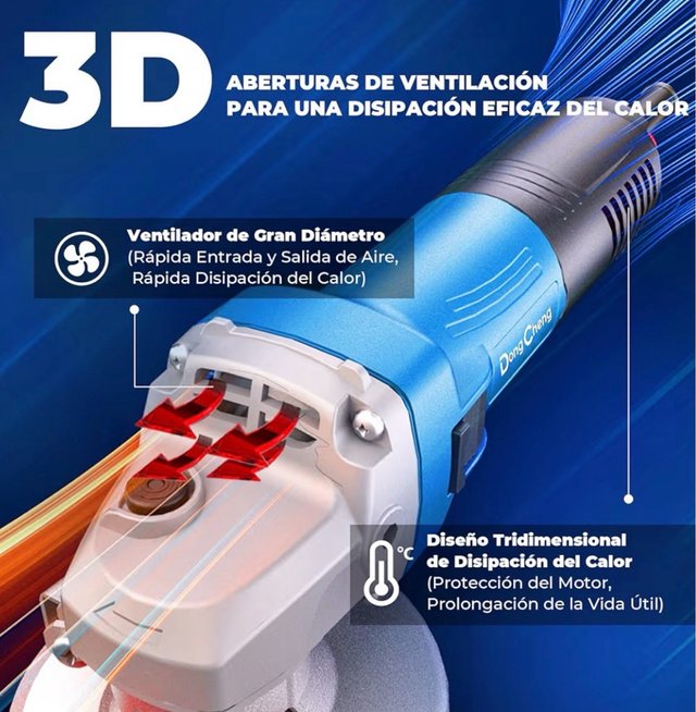 Amoladora Angular Dong Cheng 800W 125mm