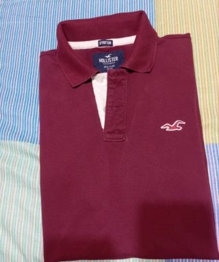 Polo Hollister Rojo Talla M