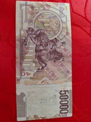 Banconota 50000 Lire Bernini Gov. Ciampi