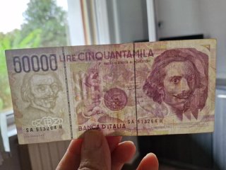 Banconota 50000 Lire Bernini Gov. Ciampi