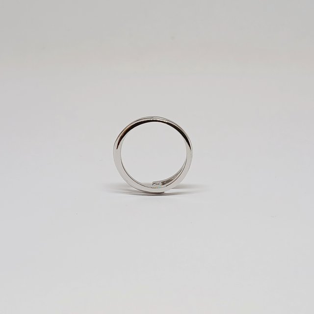 Sortija Oro Blanco 18k Linea Circonitas Solitario