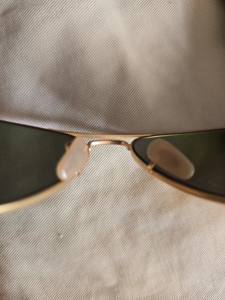Gafas Ray-Ban Aviator Doradas Lente Roja