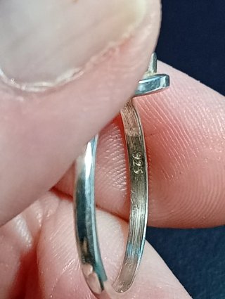 Anillo Plata Ley Labradorita natural sin pulir