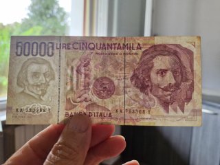 Banconota 50000 Lire Bernini Gov. Ciampi