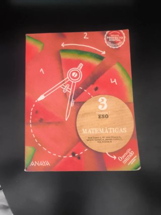 Libro de Matemáticas 3 Eso