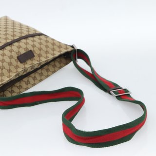 GUCCI GG Canvas Web Sherry Line Shoulder Bag