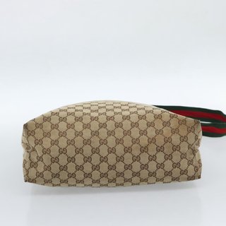 GUCCI GG Canvas Web Sherry Line Shoulder Bag