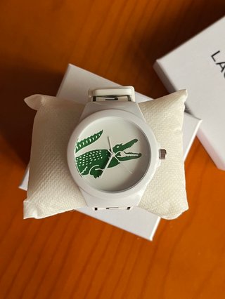 Reloj Lacoste Blanco con Cocodrilo Verde