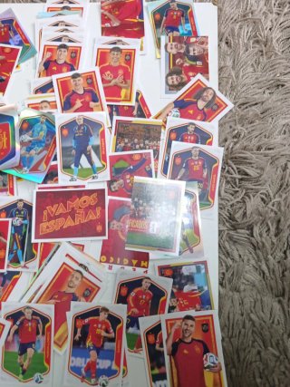 Cromos de fútbol seleccion española